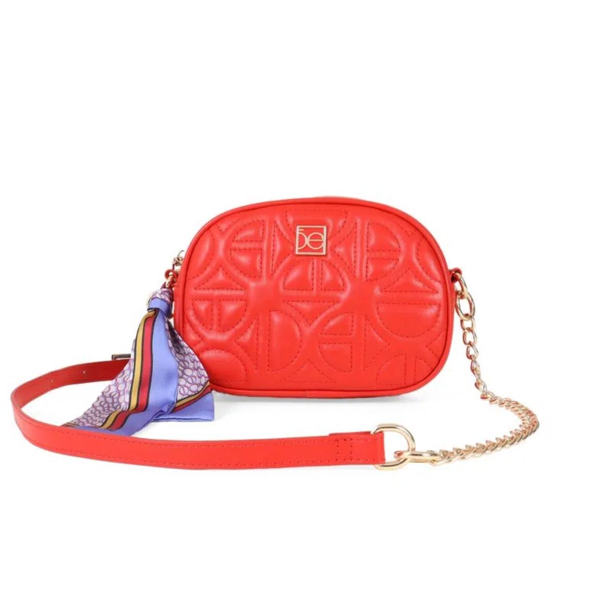 Bolsa Crossbody Cloe 23798 Acolchada con Mascada – arantzamx