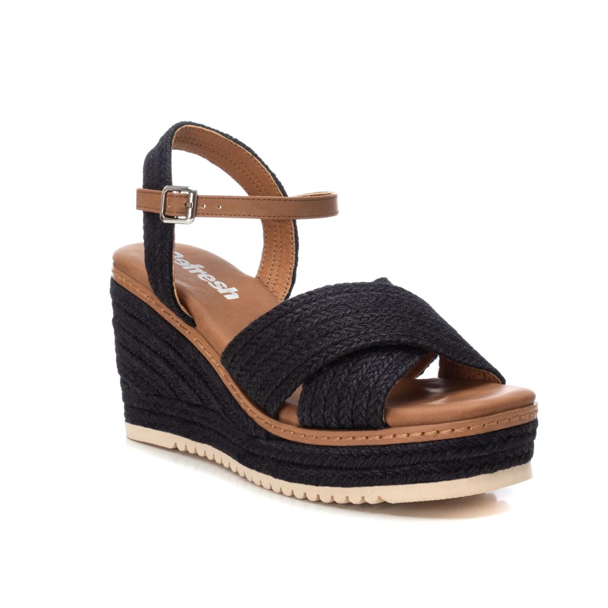 Sandalias de plataforma color negro 171543 – arantzamx
