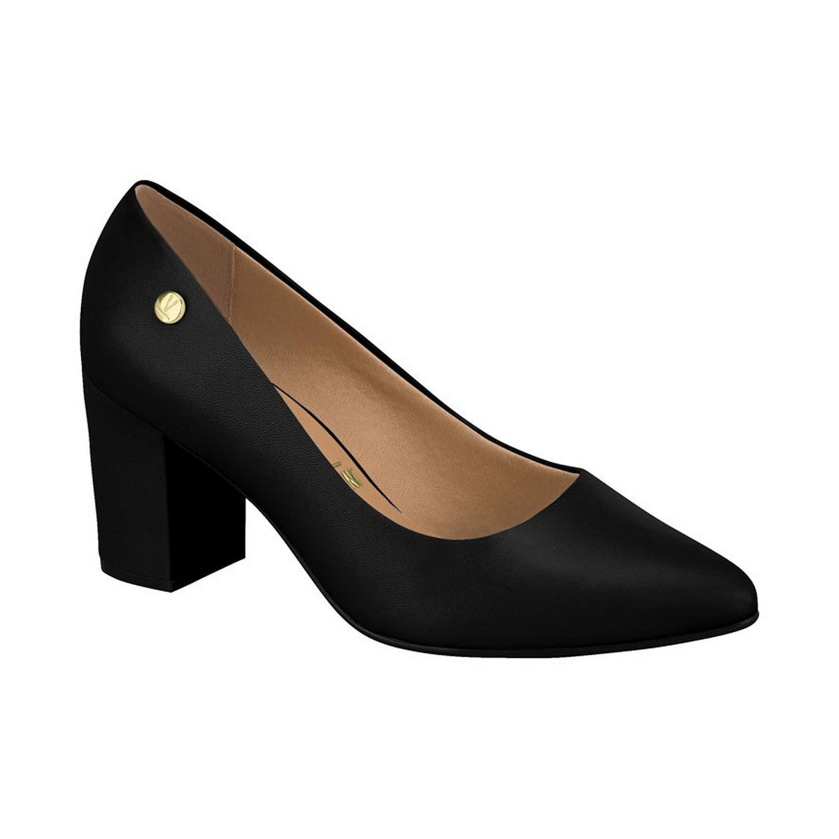 Zapatos Negros de Tacón Grueso con Diseño Clásico 1290500 – arantzamx