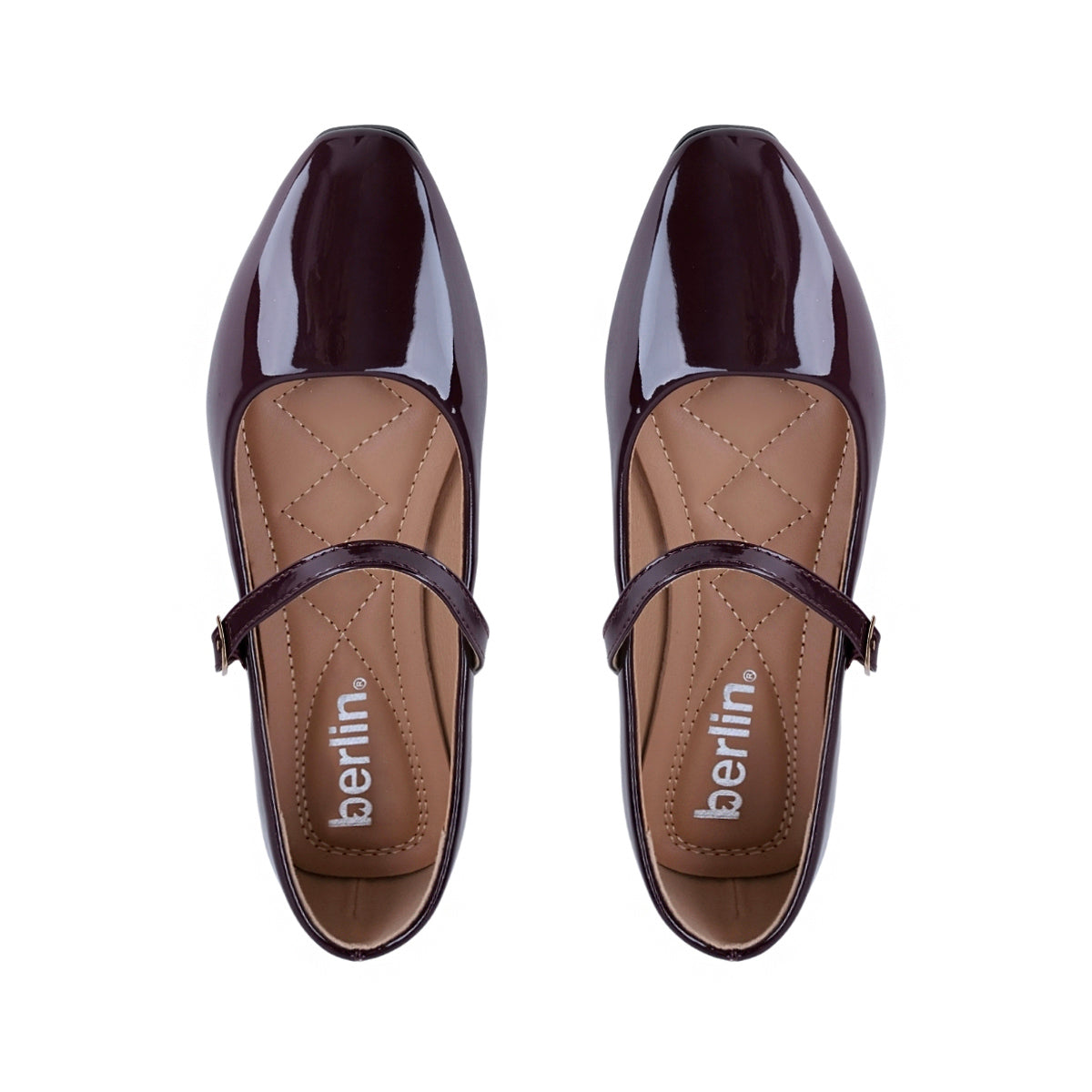 Flats Balerina Charol Mujer 934609