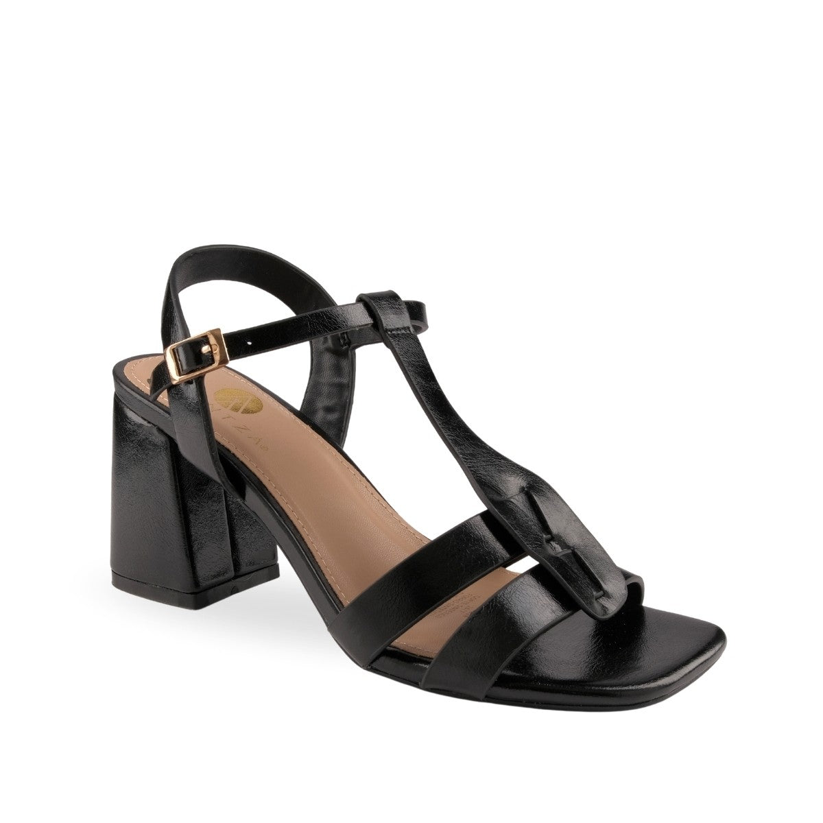 Sandalias De Tacon Delgado Negras Zapatillas Negras Zapatos Con