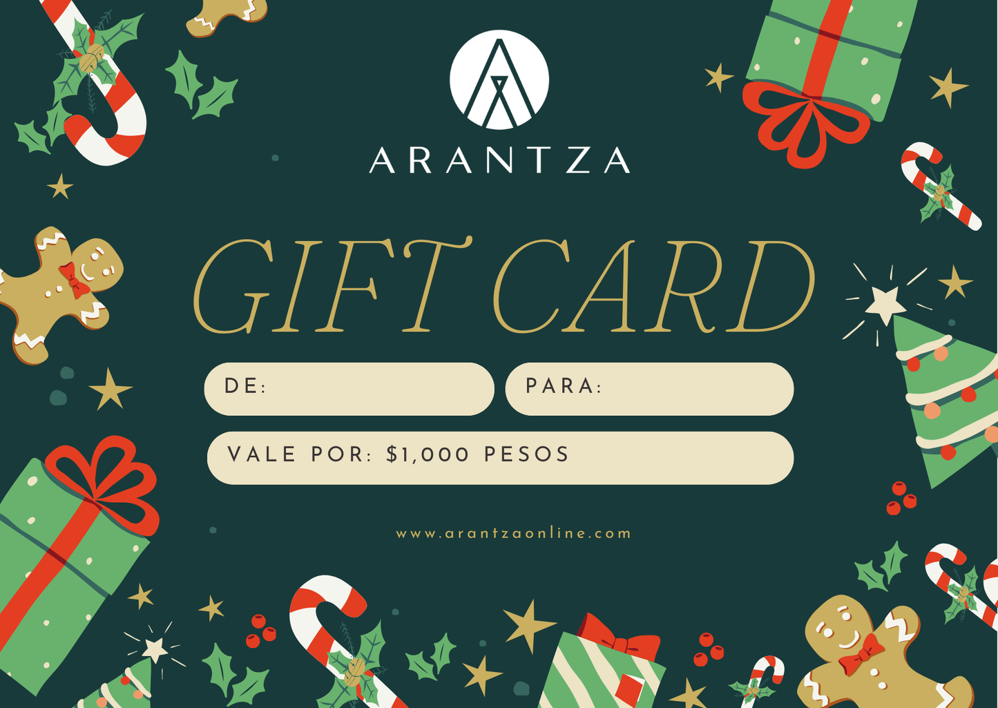 Gift Card $1,000 Pesos