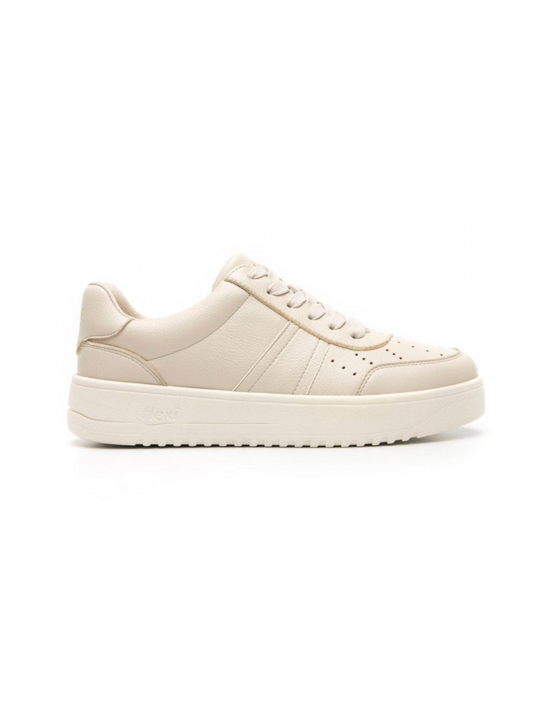 Sneaker Dama Casual Flexi Beige