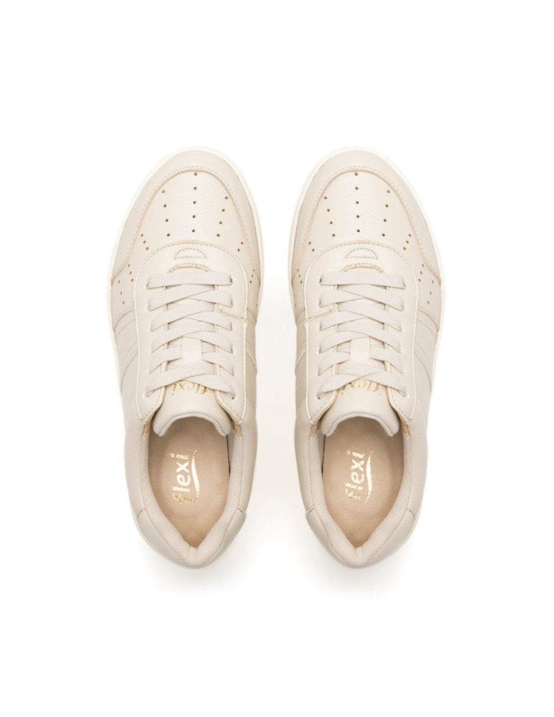 Sneaker Dama Casual Flexi Beige