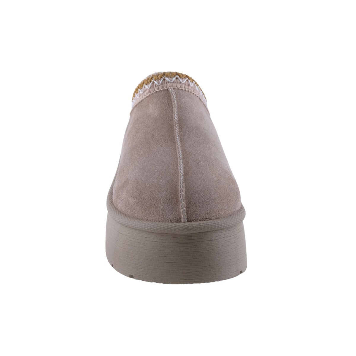 Pantuflas Camel Plataforma Peluche Mujer 25028