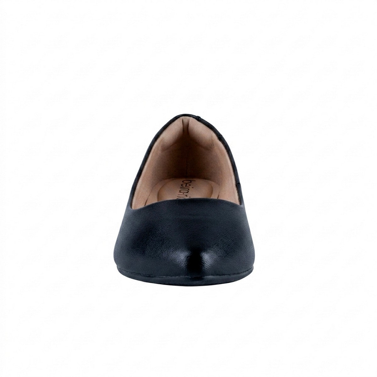 Flat negro minimalista sin correas para oficina