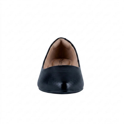 Flat negro minimalista sin correas para oficina