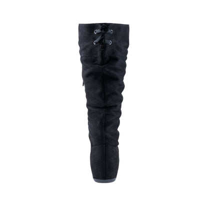 Bota Berlin 754702 negra con caña drapeada