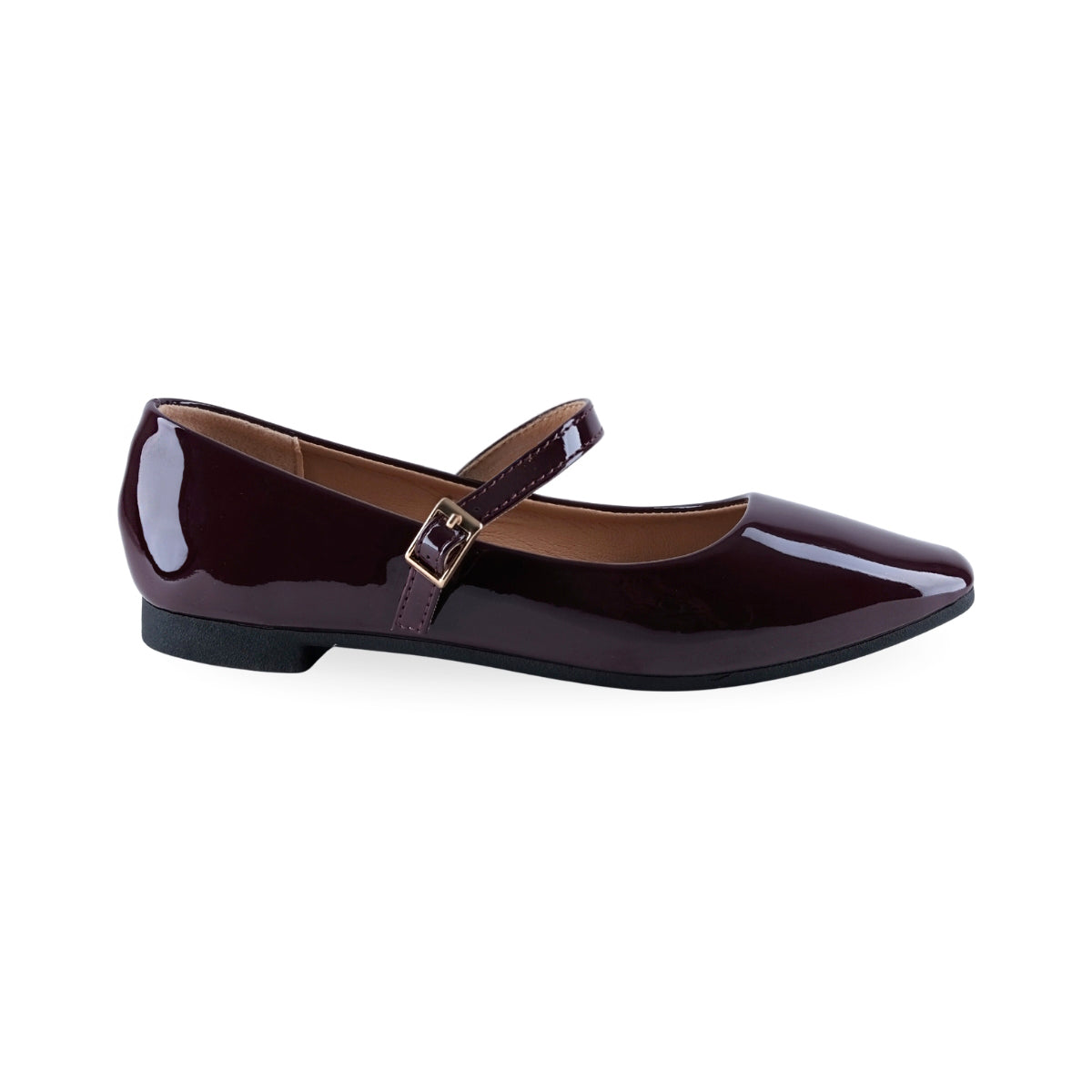 Flats Balerina Charol Mujer 934609