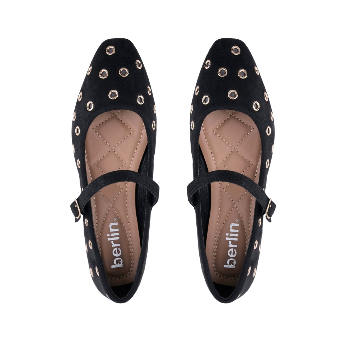 Balerina Flats para Mujer con Ojillos Metálicos 934610