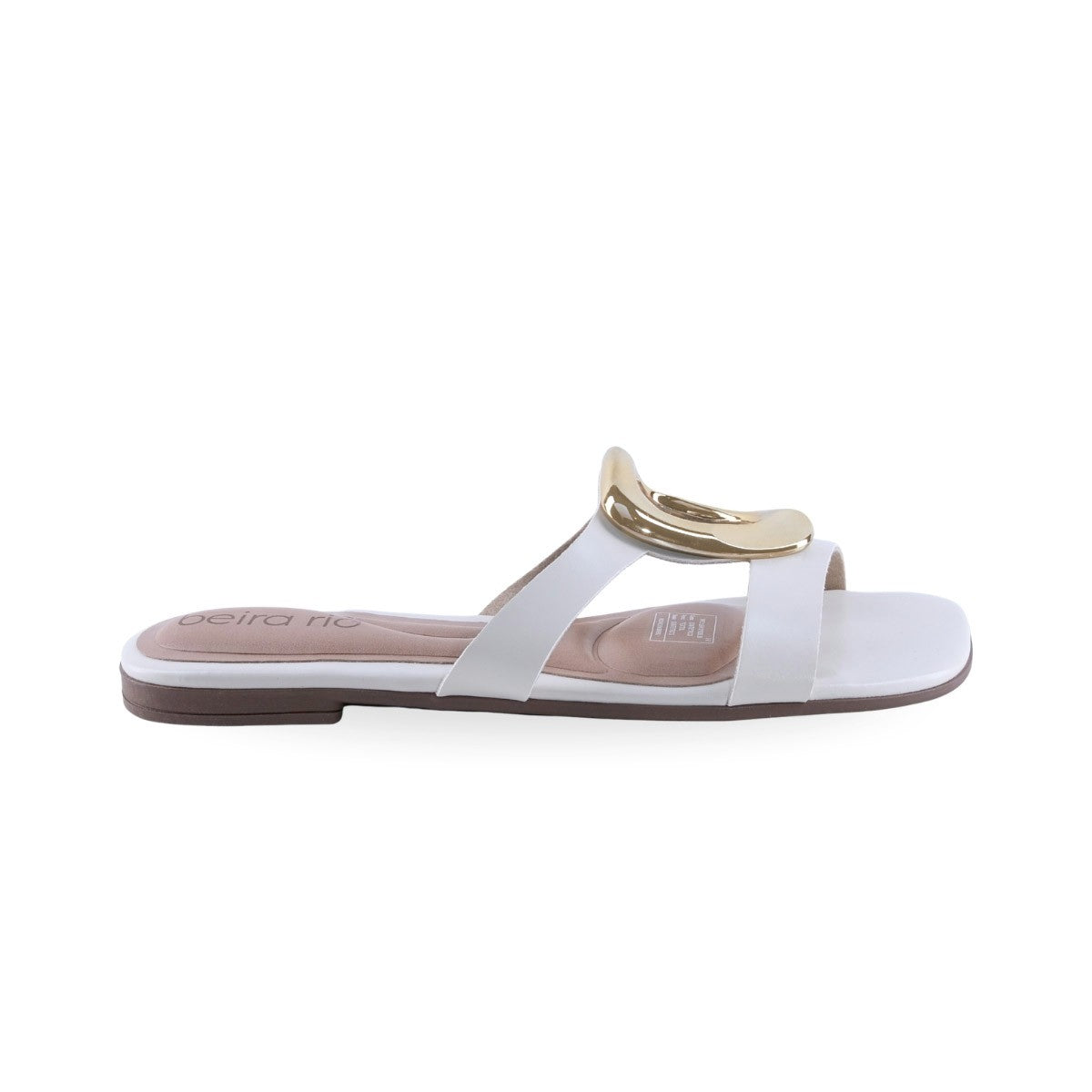 Sandalias Planas Aro Metálico Mujer 8560101