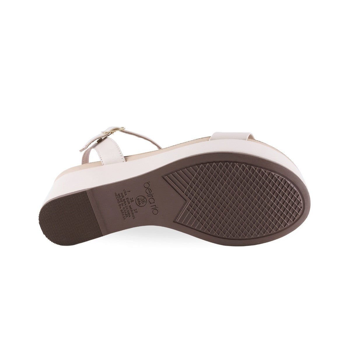Sandalia beige mate para uso casual y diario