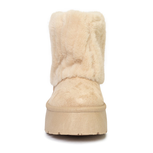 Bota BERLIN 788317 beige con peluche para mujer