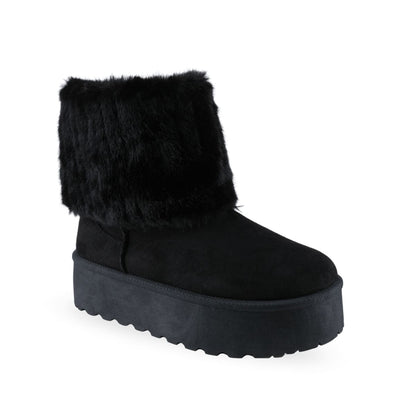 Bota Berlin 912487 negra con peluche para mujer