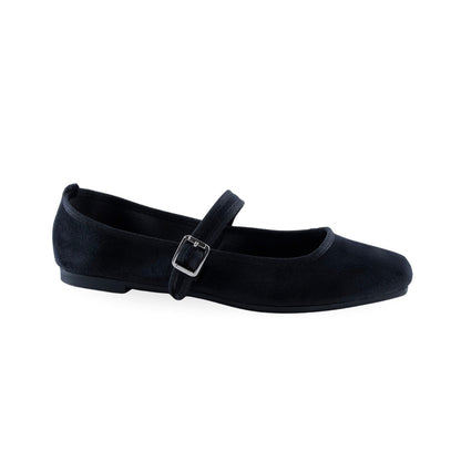Flats Vino Correa Hebilla Mujer 69145