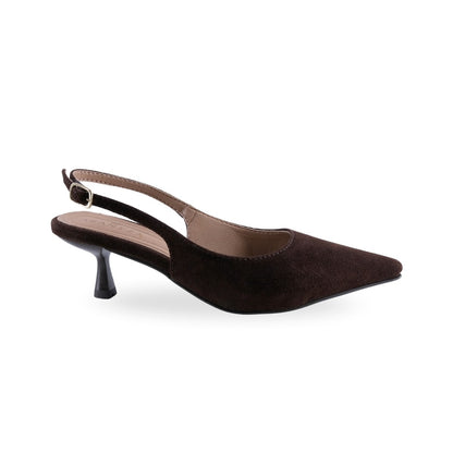 Tacones café Tacón Kitten Mujer 70101