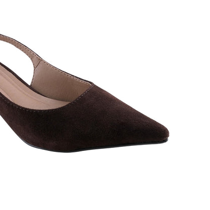 Tacones café Tacón Kitten Mujer 70101