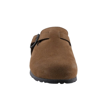 SUECOS de gamuza arena con hebilla para mujer