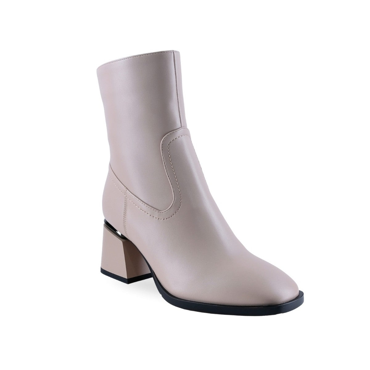 Botines Negros para Mujer con Tacón Ancho 451802