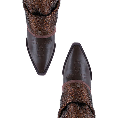 Bota de mujer con brillos estilo western