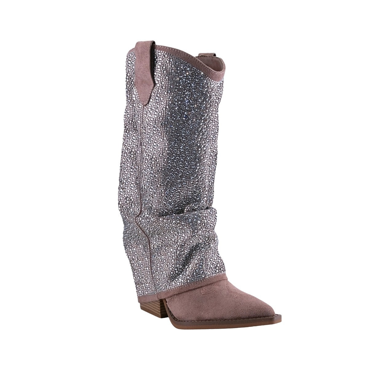 Botas Vaqueras Mujer con Pedrería Estilo Western 453001