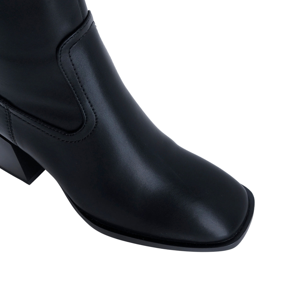 Botín elegante negro para mujer para oficina y uso diario