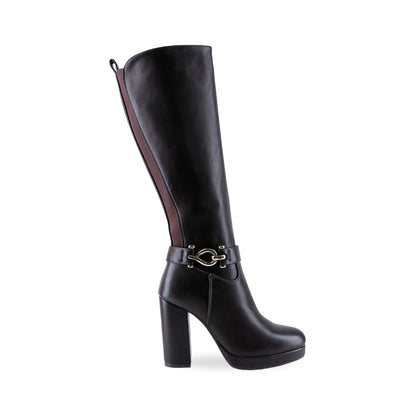 Bota Alta para Mujer con Tacón y Herraje 469201