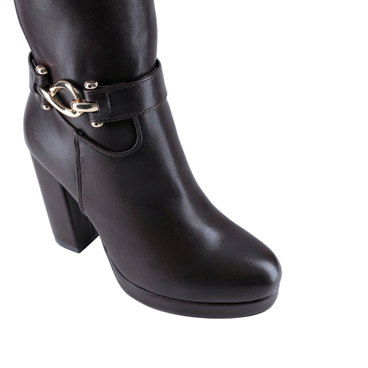 Bota Alta para Mujer con Tacón y Herraje 469201