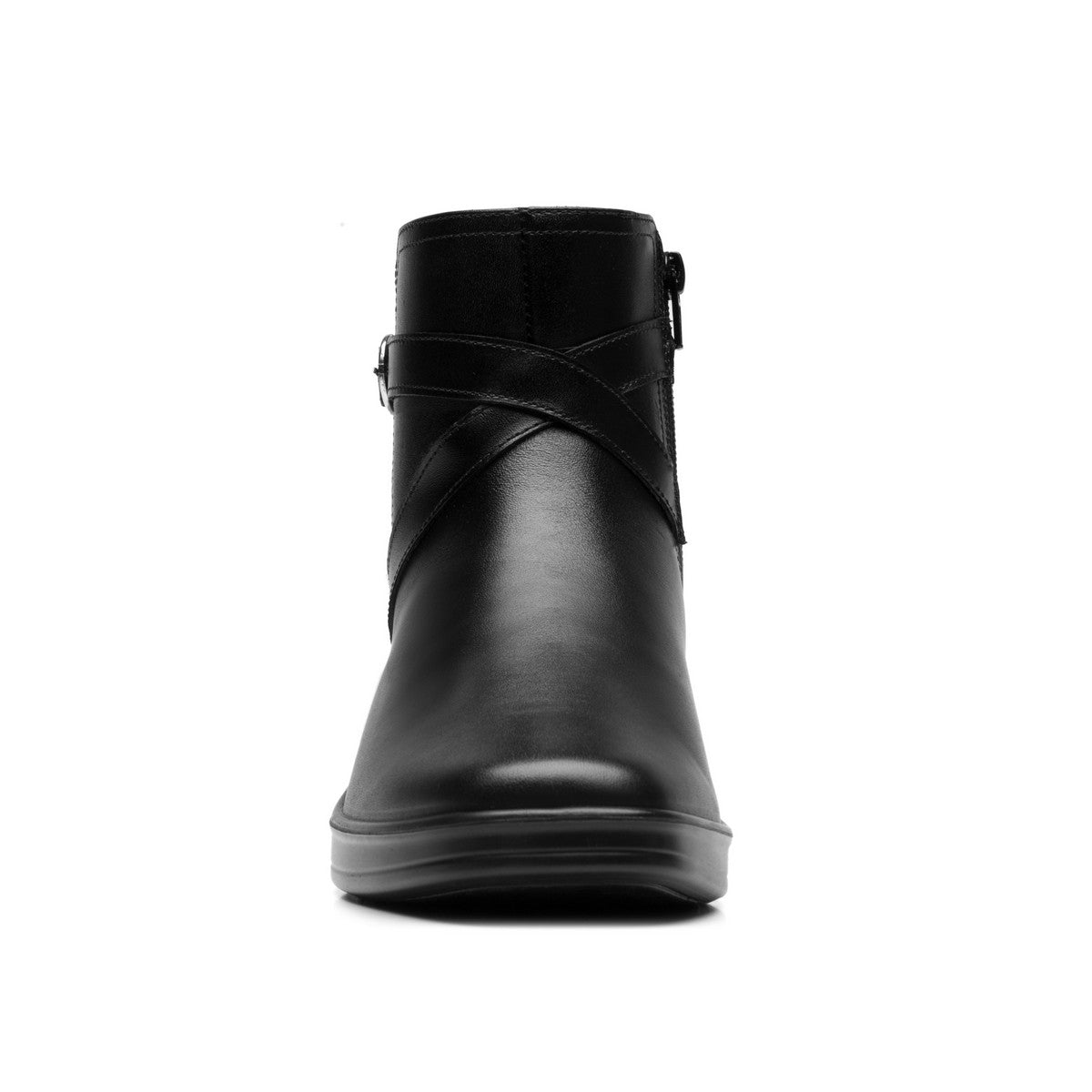 Botín FLEXI negro con correas y hebilla
