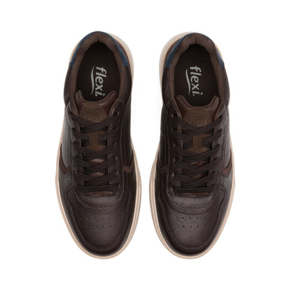 Tenis Casual 425701 de Piel para Hombre
