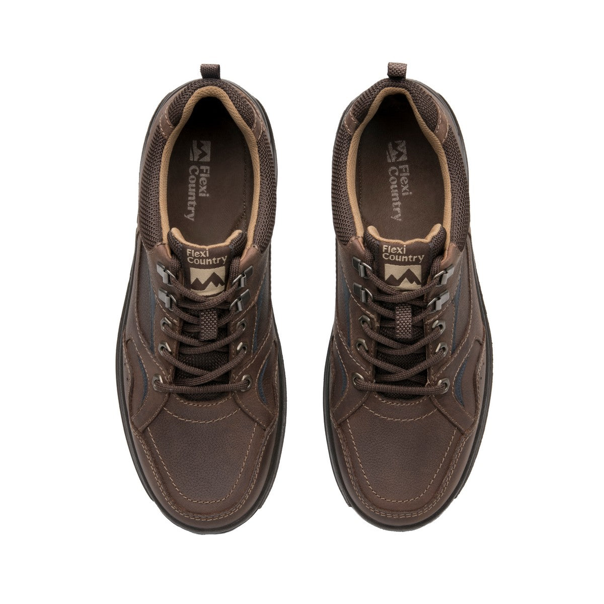 Zapato outdoor café para hombre con jalón trasero