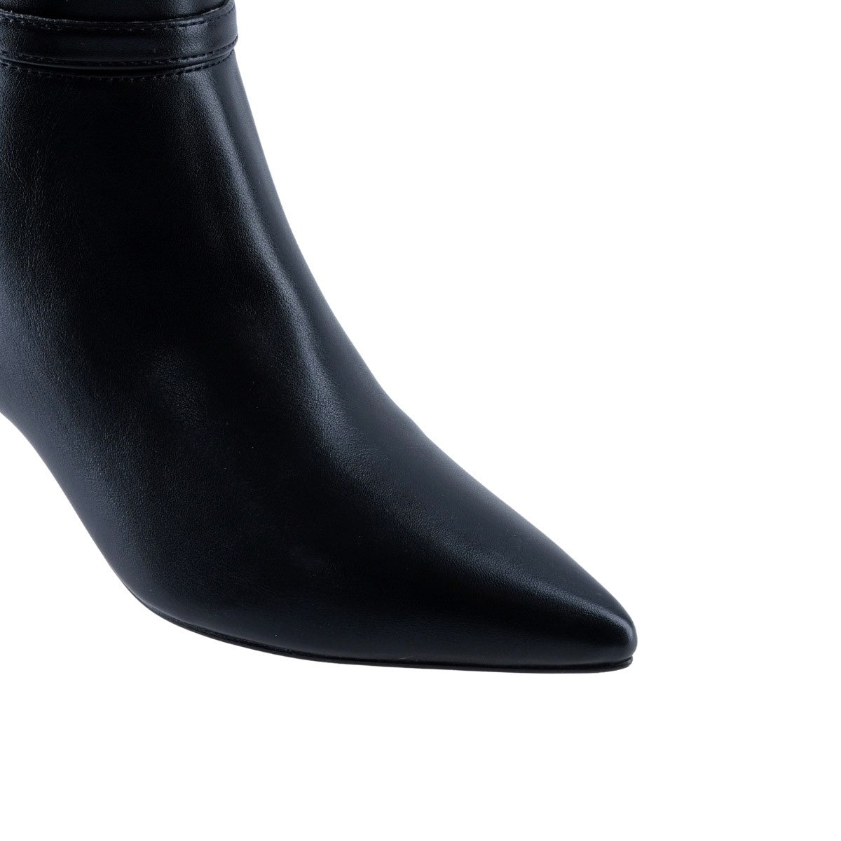 Bota alta negra para oficina y ocasiones formales de invierno
