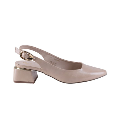 Zapatilla Mujer Tacón Bajo Negro Slingback 362501