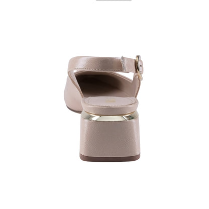 Zapatilla Mujer Tacón Bajo Negro Slingback 362501
