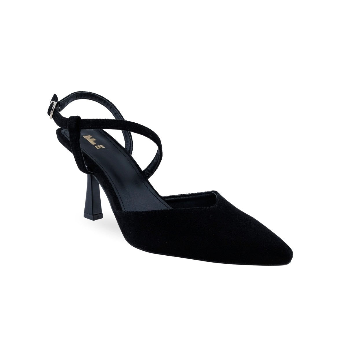 Zapatilla FE 364702 negra de gamuza para mujer