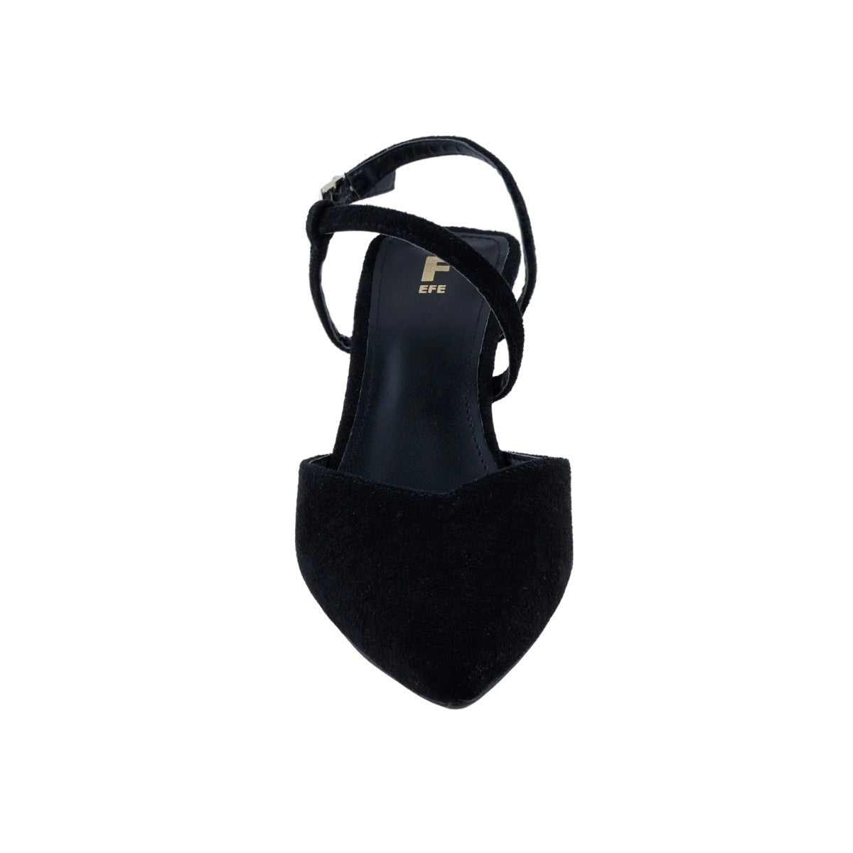 Zapatilla FE 364702 negra con tacón delgado