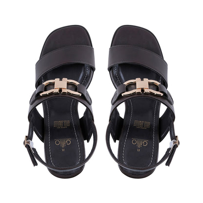 Sandalia Moka Tacón Ancho para Mujer Elegante 108001
