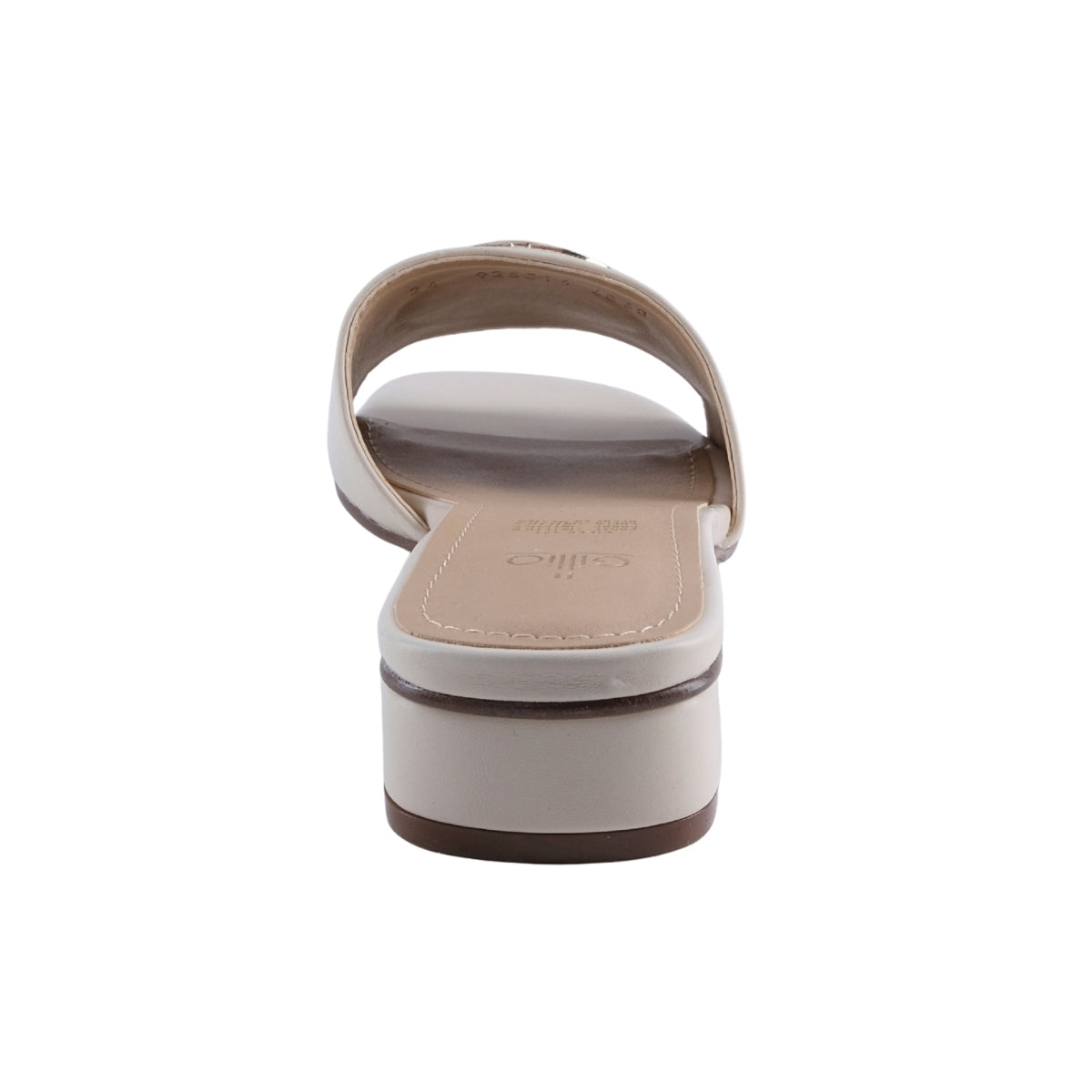 Sandalias Beige Herraje Dorado Mujer 925014