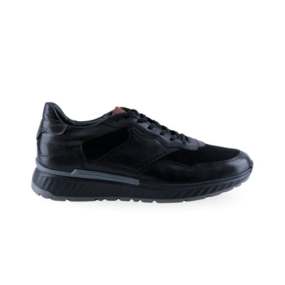Tenis casual negro Gino Cherruti para hombre