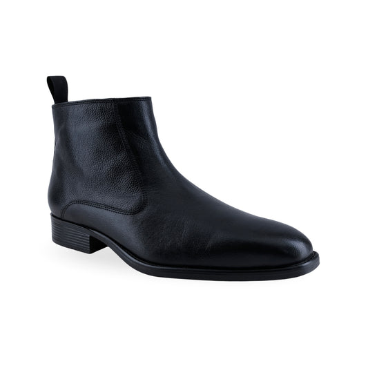 Botín Gino Cherruti 4314 negro de piel para hombre