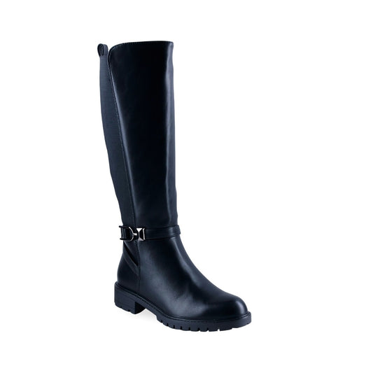 Bota alta Hispana 467802 negra para mujer