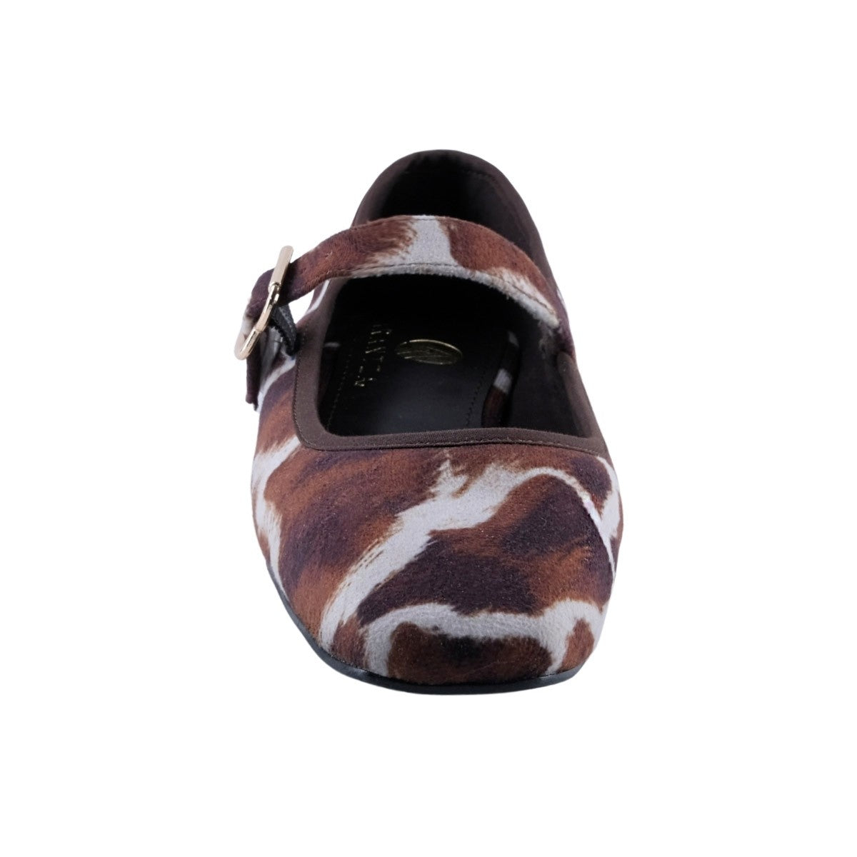 Zapato flat Mary Jane animal print suela plana