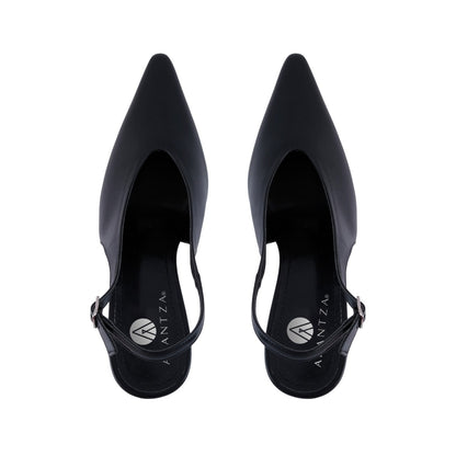 Tacones Ceerrados Slingback Aguja Mujer 83405