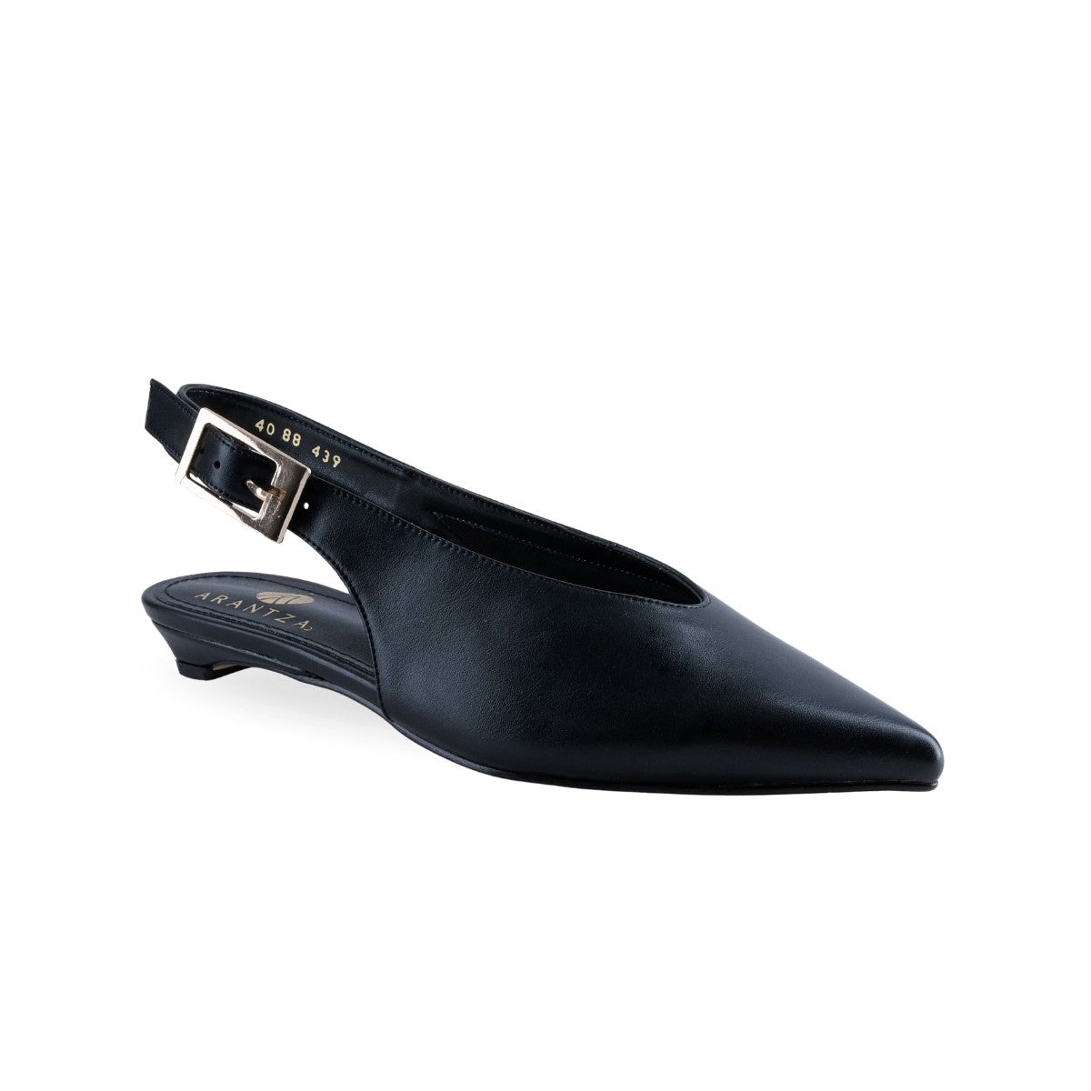 Zapatilla STS 88439 negra slingback para mujer