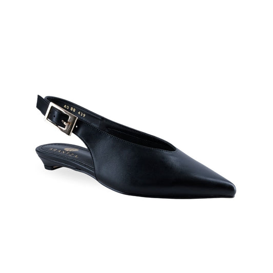 Zapatilla STS 88439 negra slingback para mujer