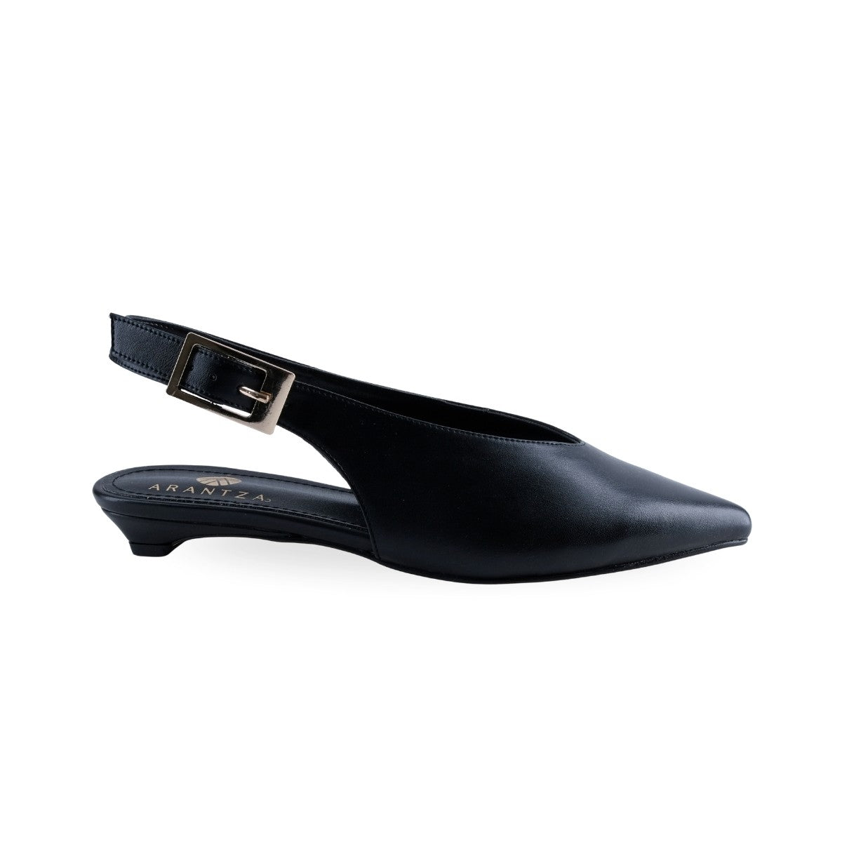 Zapatilla negra STS modelo 88439 de punta fina