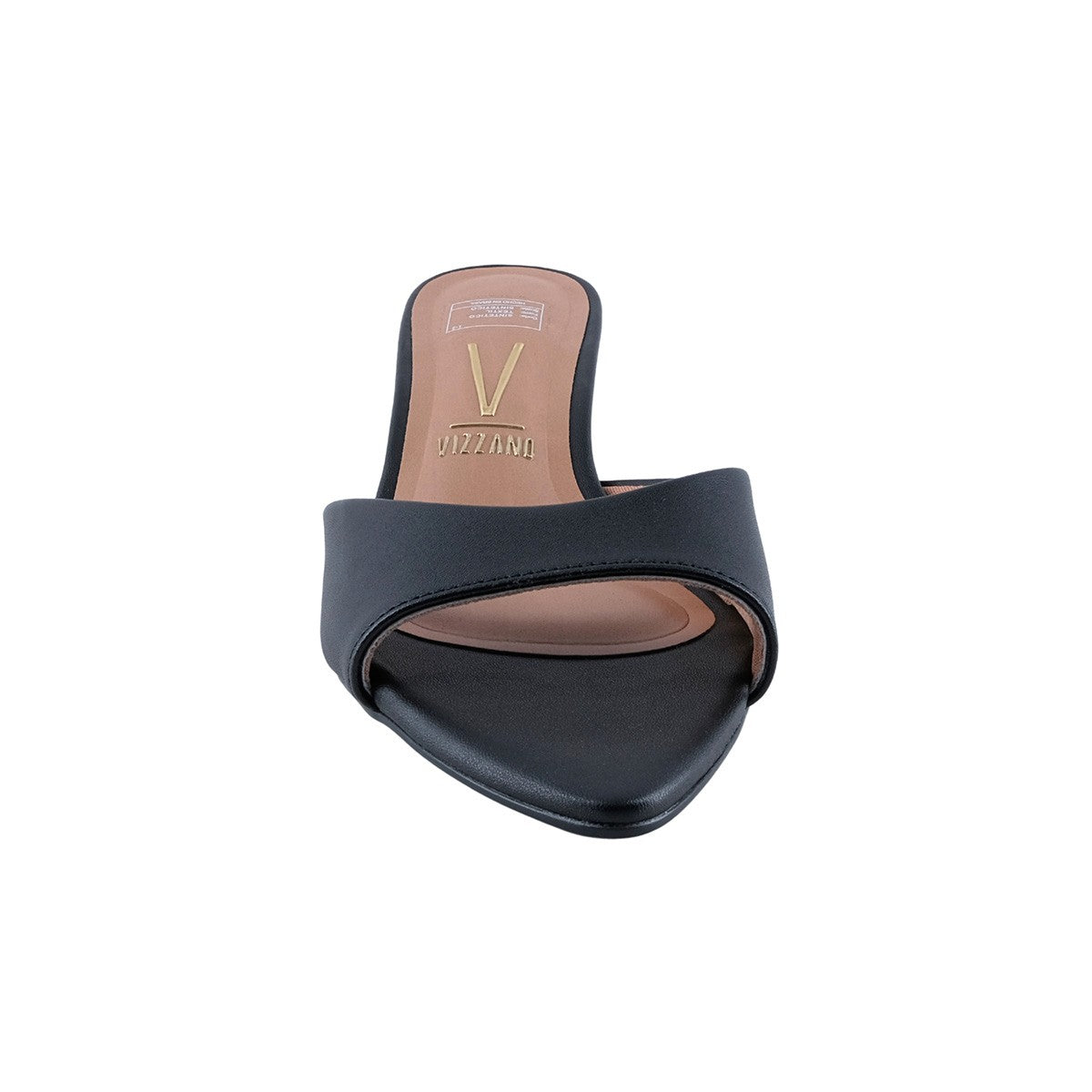Sandalia tipo mule negra Vizzano para mujer