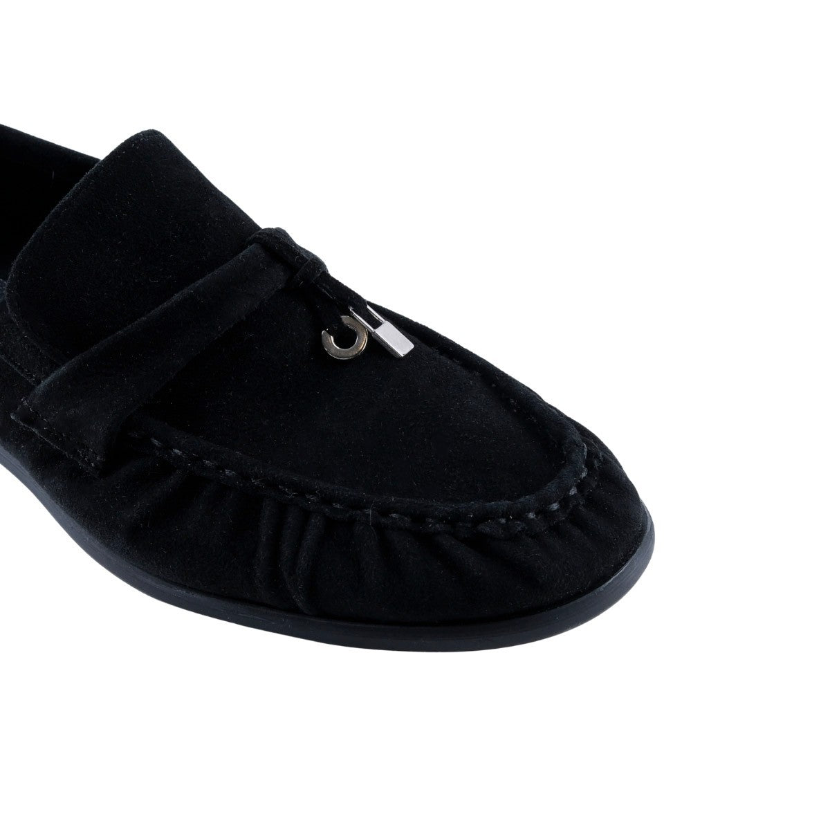 Mocasín elegante negro Via Libera para oficina