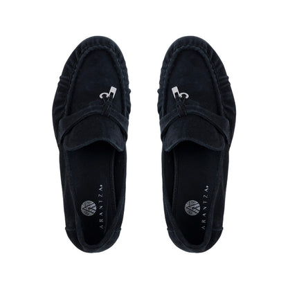 Zapato mocasín Via Libera Shelly negro para mujer