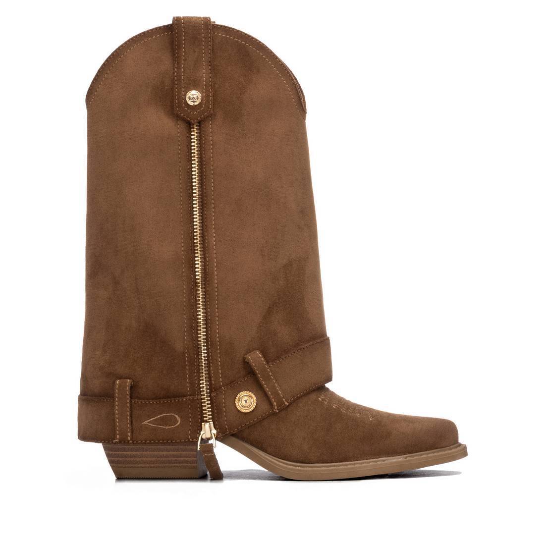 Bota vaquera XTI 146098 taupe de gamuza para mujer